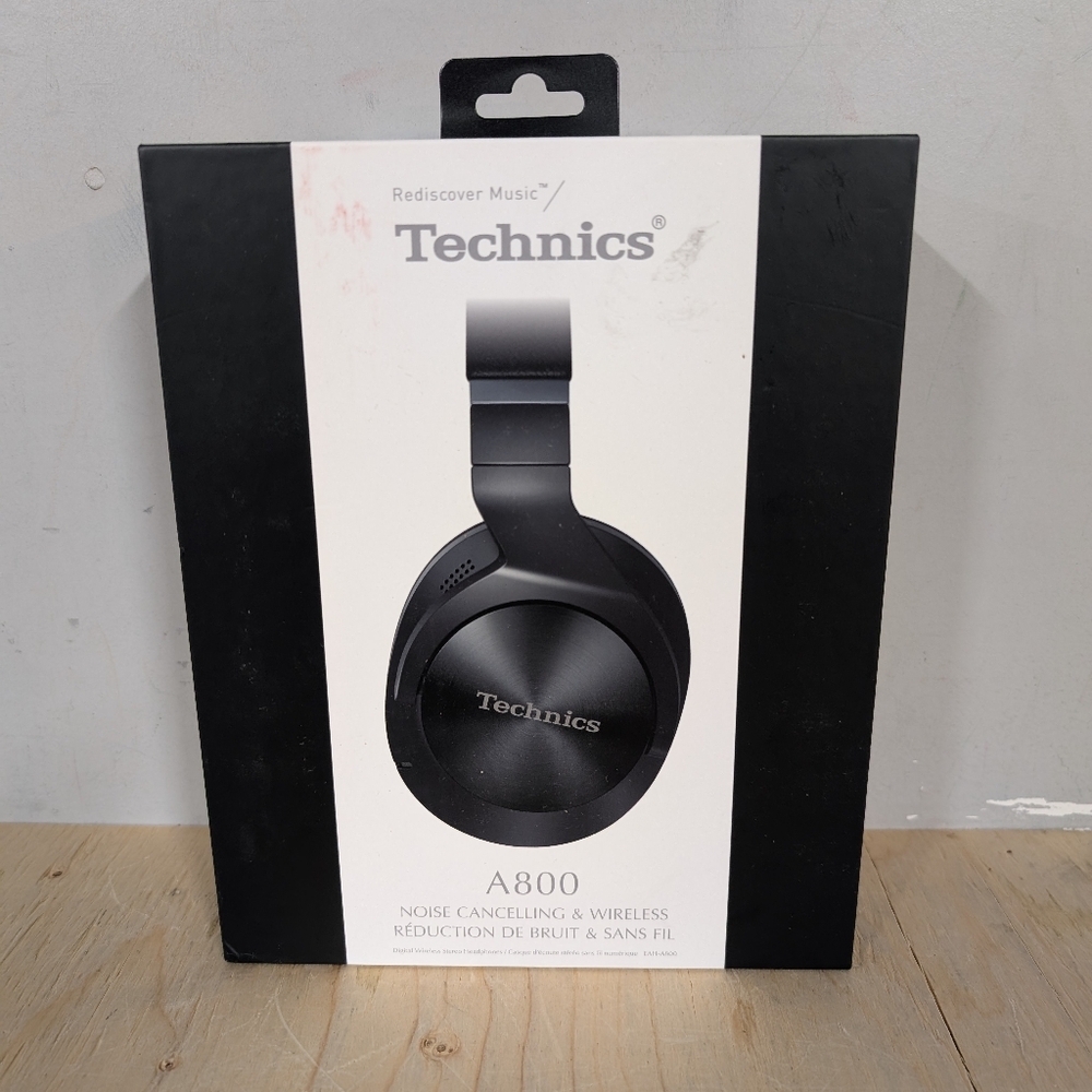 Technics EAH-A800 Wireless Noise Cancelling Bluetooth Headphones NEW Black